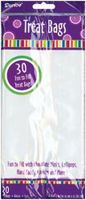 Darice Bulk Buy Clear Treat Bags 4 inch x 9 inch 30 Pack 28-003 (6-Pack)