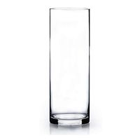 WGV Cylinder Vase, 3" W x 10" H, Clear Bud Skinny Narrow Glass Candle Holder Planter Terrarium for Wedding Party Flowers Centerpieces Home Office Decor, 1 Piece