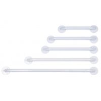 Lumex Versaguard Enamel Coated Grab Bar, White, 16 Inch