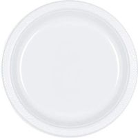Round Plastic Plates | 20ct (9 inch, Frosty White)