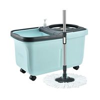 Mopping Rotating Mop Automatic Rotating Mop Hands Free Household Lazy Mop Double Barrels Buckets