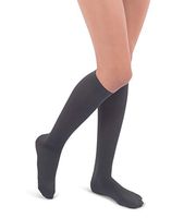 Jomi Compression Socks Women Collection, 15-20mmHg Microfiber 116 (Medium, Grey)