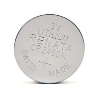 Renata Coin Cell Battery CR2450 3V Lithium Replaces DL2450, BR2450