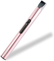 REIDEA Candle Lighter Long USB Rechargeable Lighter Arc Windproof Flameless Lighter with Safety Switch Buttom Electronic Lighter for Home Kitchen BBQ Camping Stove