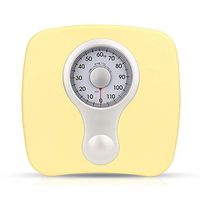 Lcxliga Professional Analog Mechanical Dial Bathroom Scale,Highly Accurate Large Dial Body Scale - Measures Weight 264 Lbs. (Color : Gold)