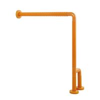 Bathroom Grab Rail Bathroom Toilet Handrail, Anti-Skid L- Shape Luminous Shower Grab Bar with Support Leg, for Kids Elderly Patient Pregnant Women (Color : Yellow, Size : 6070cm)