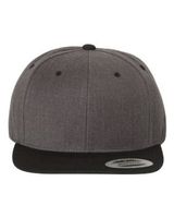 Yupoong. Dark Heather/ Black. Adjustable. 6089M. 08436590025024