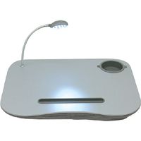 QVS LD-LED Notebook Stand with LED Light, Gray