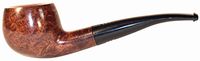 Carey Magic Inch Pipe - Half Bent Honey Brown Smooth Apple