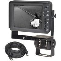 Mobile Vision 7 In. Black and White Rearview Security Camera System