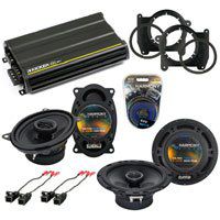 Compatible with Chevy S-10 Truck 1994-2001 OEM Speaker Upgrade Harmony R46 R65 & CXA300.4 Amp (Renewed)