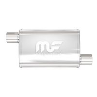 Magnaflow 11235 Satin Stainless Steel 2.25 Offset Oval Muffler by Magnaflow