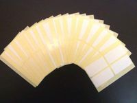Minilabel 80 Labels , 40X20mm Rectangle , Removable / Low Tack Colour Code Stickers White