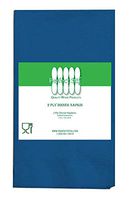 Perfectware 2 Ply Dinner Napkin Navy- 100 2-Ply Navy Dinner Napkins, 3" Height, 4" Width, 8" Length (Pack of 100)