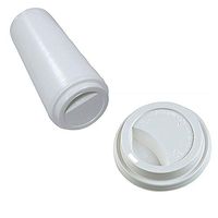 450-Count Hot Cup Lid Dome Hot Drink Lids White Traveler Plastic Lid Fit 12oz, 16oz, 20oz,24oz Paper Cup