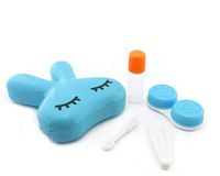 BONAMART Cute Travel Contact Lens Case Kit Holder Mirror Box - Travel Kit for Contacts