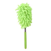 SOURBAN Chenille Telescopic Duster Five Section Extension Clean Duster Cobweb Duster Chandelier Cleaner,Green