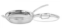 Cuisinart MCP22-30HCN MultiClad Pro Skillet with Helper and Cover, 12-Inch