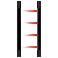 Seco-Larm Enforcer Curtain Sensors, In/Outdoor, 4 Beams, 22.5 In., Black (E-9622-4B25)