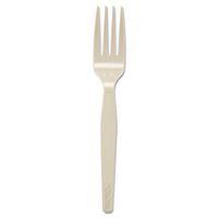 Dixie FM117 Heavy Mediumweight Polystyrene Forks 6.31-Inch Champagne Dense Pack 1 000/Carton
