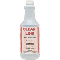 DETCO-Clean LINE - Industrial Liquid Alkaline Drain Opener - Quickly Open Clogged Drains - Safe on PVC Pipes & Fittings - 32 oz