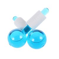 HEALLILY Magic Cool Roller Ball Facial Ice Ball Massage Tools for Redness Soothing Sinus Headache Relief 2Pcs (Can't Freeze)