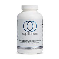 Full Spectrum Magnesium | for Muscle Relaxation & Recovery | Sleep, Anxiety, Leg Cramps, Headaches | Chelated Magnesium Glycinate, Citrate, Malate | Non-GMO, 180 Capsules | Equilibrium Nutrition