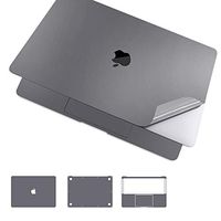 XSKN Full Body Cover for 2018 New MacBook Air 13 Retina with Touch ID (A1932) Precision-Cut 4 in 1 Anti-Scratch Ultra Slim Decal Protective Laptop Sticker (Space Gray)