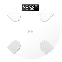 Bluetooth App Android iOS Body Fat Scale Floor Scientific Smart Electronic Led Digital Weight Balance,White