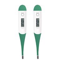 Fever Thermometer for Adults and Children, Flexible Waterproof Tip Suitable for Oral, Underarm and Rectal Measurement, with LCD Display for Accurate and Fast Readings, High Precision Thermometer