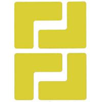 3" X 8" B514 Yellow Floor LS 20PK Pack of 20 Each