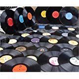 50 Pack Vinyl Records for Crafting LP Albums