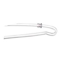 6pcs/lot Size #13 Preformed BTE Earmold Hearing Aid Tubes (3.5 * 2mm with Tube Lock)