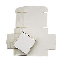 50 Pcs Kraft Paper Boxes Reusable Box Packaging Container Box for Craft Candy Packaging Wedding Party Favor Boxes Merchandise Grocery DIY Gift 3.7x3.7x1.2" (9.5x9.5x3cm)