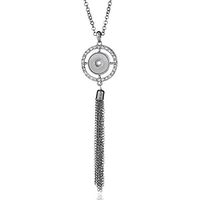 Fashion Jewelry Charm Tassel Pendant Drill Snap Fit for 18mm Noosa Button N196 Bright Lovely Elegant Jewerly Fashionable Accessory Best Style Delicate