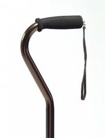 Lumex 5944A Nitrile Grip, Offset Cane, 31"-39" - Standard Length ( 31"-39"),Multi-Pack (2ea: Bronze,Black,Silver)