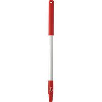 Vikan 29814 26" Aluminum Handle with Threaded Tip, 1-7/32" Diameter, Red