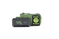 Dime Bags Rollies All-In-One Padded Pouch - Padded Bag w/Rolling Tray & Smell Proof Pocket (Forest, 10-Inch)