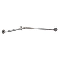 CSI Bathware BAR-HA2424-TW-125-PN Horizontal Angle Grab Bar, Satin Stainless
