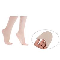 HEALIFTY Ballet Toe Cap Foot Care Half Pads Shoes Covers Toe Pouches for Ballet Point Shoes Short Skin Color