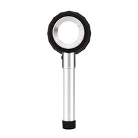 40X/45X Handheld Magnifier Loupe with Measure Scale,Optical Glass Magnifying Glass with Light Scale Magnifying Jewelry Loupe (Size : Big 40X)