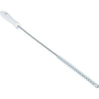 Vikan 53755 Stiff Tube Brush, Polyester, 25/32" x 20" OAL, White