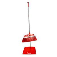 Kylin Express Durable Removable Broom and Dustpan Standing Upright Grips Sweep Set with Long Handle, C4