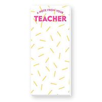 A Note from Your Teacher SKINNIE Notepad
