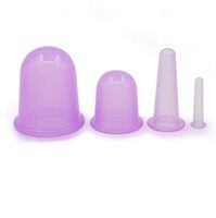 Cupping Cups Set,Vovotrade Small Cups Anti Cellulite Vacuum Silicone Massage Cupping Cups Set (Purple)