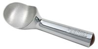 Zeroll 1010 Original Ice Cream Easy Scoop with Unique Liquid Filled Heat Conductive Handle Simple One Piece Aluminum Design Easy Release 20 Scoops per Gallon Made in USA, 4-Ounce, Silver (Renewed)