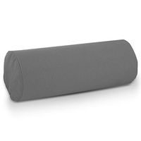 BodyHealt Roll Pillow, Bolster Pillow - Round Pillow with Bolster Pillow Cover. Round Neck Pillow for Spine & Neck Support. Lumbar Roll, Cylinder Pillows for Lumbar Support. Cervical Roll (5X12" Gray)