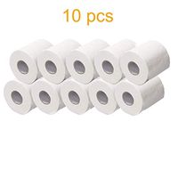 InKach Toilet Paper Rolls, 3-Ply Center Pull Paper Towels 170-Sheets Per Roll - 100% Recycled Kitchen Paper Cleaner Household Toilet Tissue Napkin (White 10-Packs)