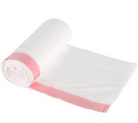 White Drawstring Trash Bags 7-8 Gallon Kitchen Office Medium Garbage Bag 75 Counts