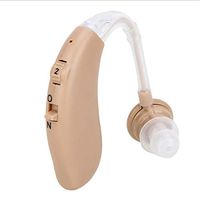 RovPro Hearing Aid, Hearing Amplifier/Earbuds, Behind The Ear -BTE Type, Lightweight Invisible Sound Amplifier for People Who has a Hearing Obstacle G-201B [Skin-Color]